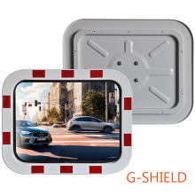 Наружное прямоугольное обзорное зеркало Steel Crafts G-SHIELD из нержавеющей стали